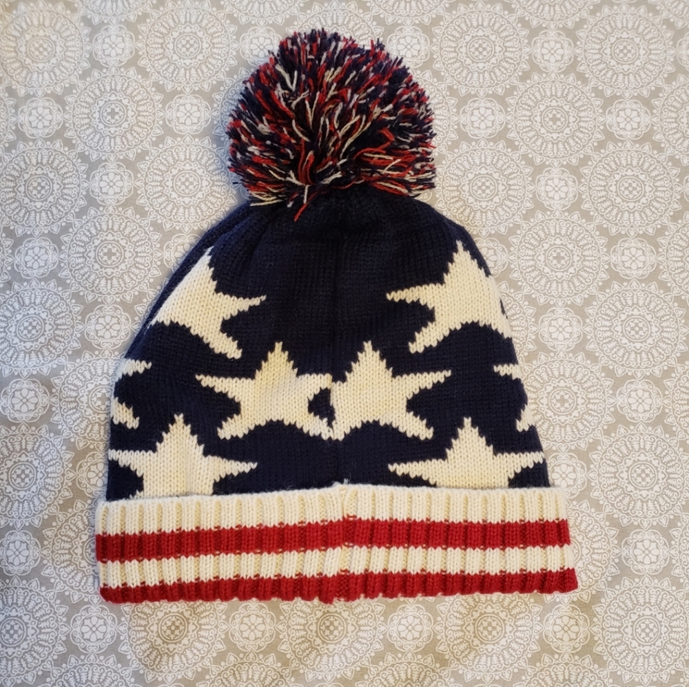Stars and Stripes Pom Pom Hat